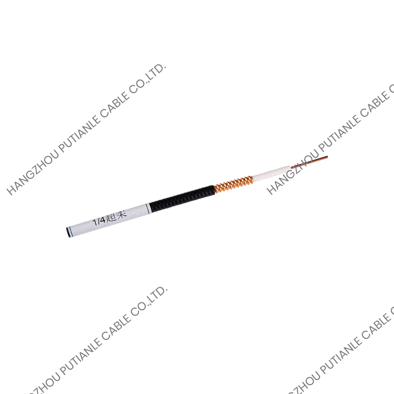 1/4 "Spirale super flessibile tubo di rame ondulato 50 ohm cavo coassiale